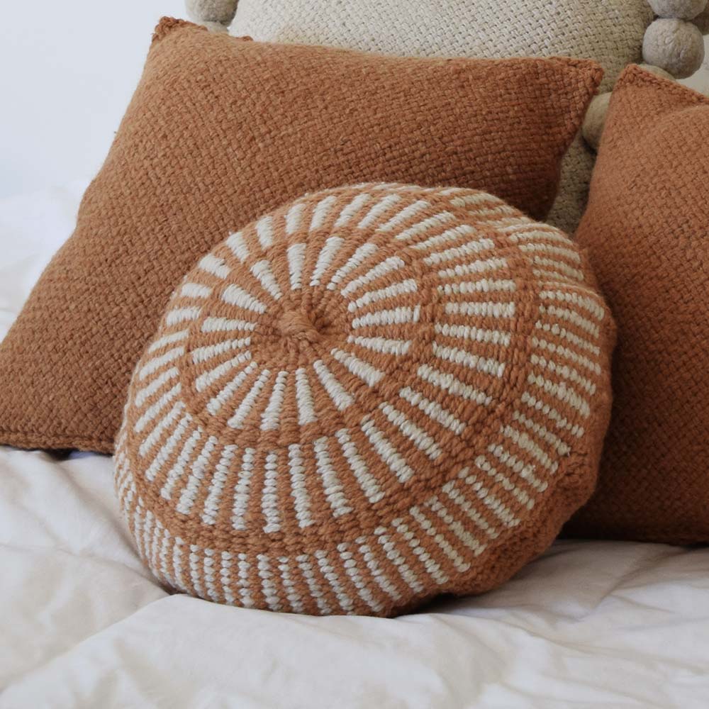 Coussin blanc 50x50 - Coussin ethnique - Finca Home