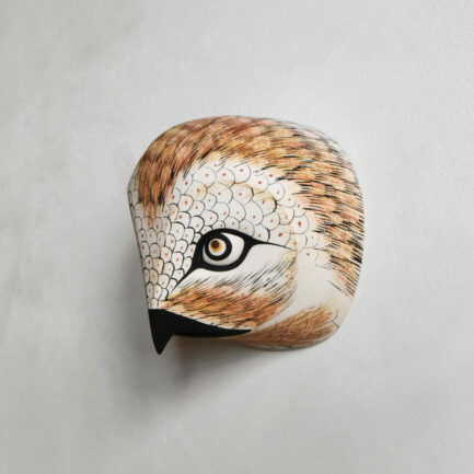 Masque Chouette Hulotte en bois