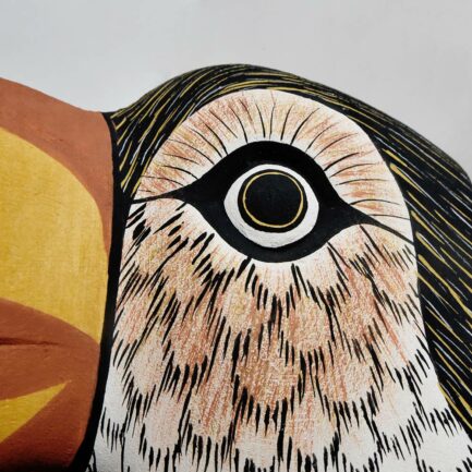 Masque Toucan en bois