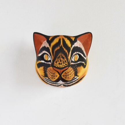 Masque Chat en bois