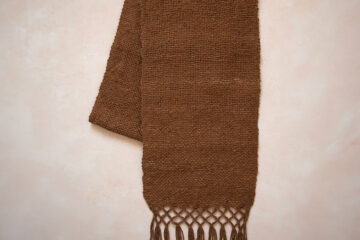 Echarpe en laine de lama marron Finca Home
