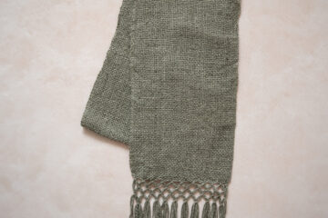 Echarpe en laine de lama vert Finca Home