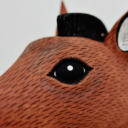 Masque Cheval en bois