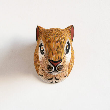 Masque Écureuil en bois