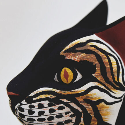 Masque Félin en bois