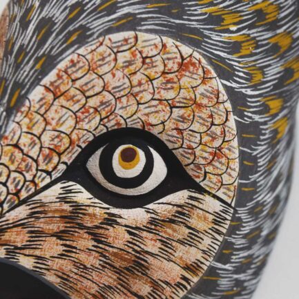 Masque Hibou en bois