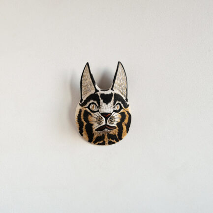 Masque Panthera en bois