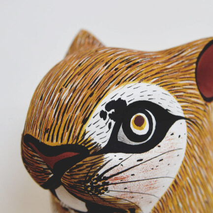 Masque petit Écureuil en bois