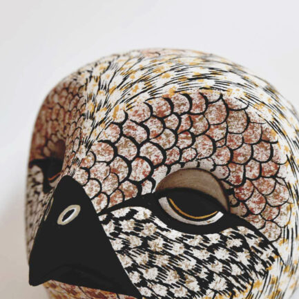 Masque petite Chouette en bois