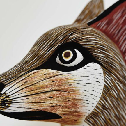 Masque Renard en bois