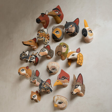 Masque Chouette en bois