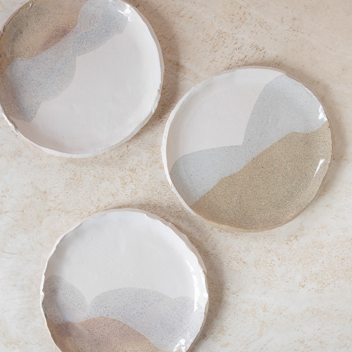 assiette-ceramique-artisanale-collection-finca-home Assiettes à dessert en céramique artisanale Finca Home